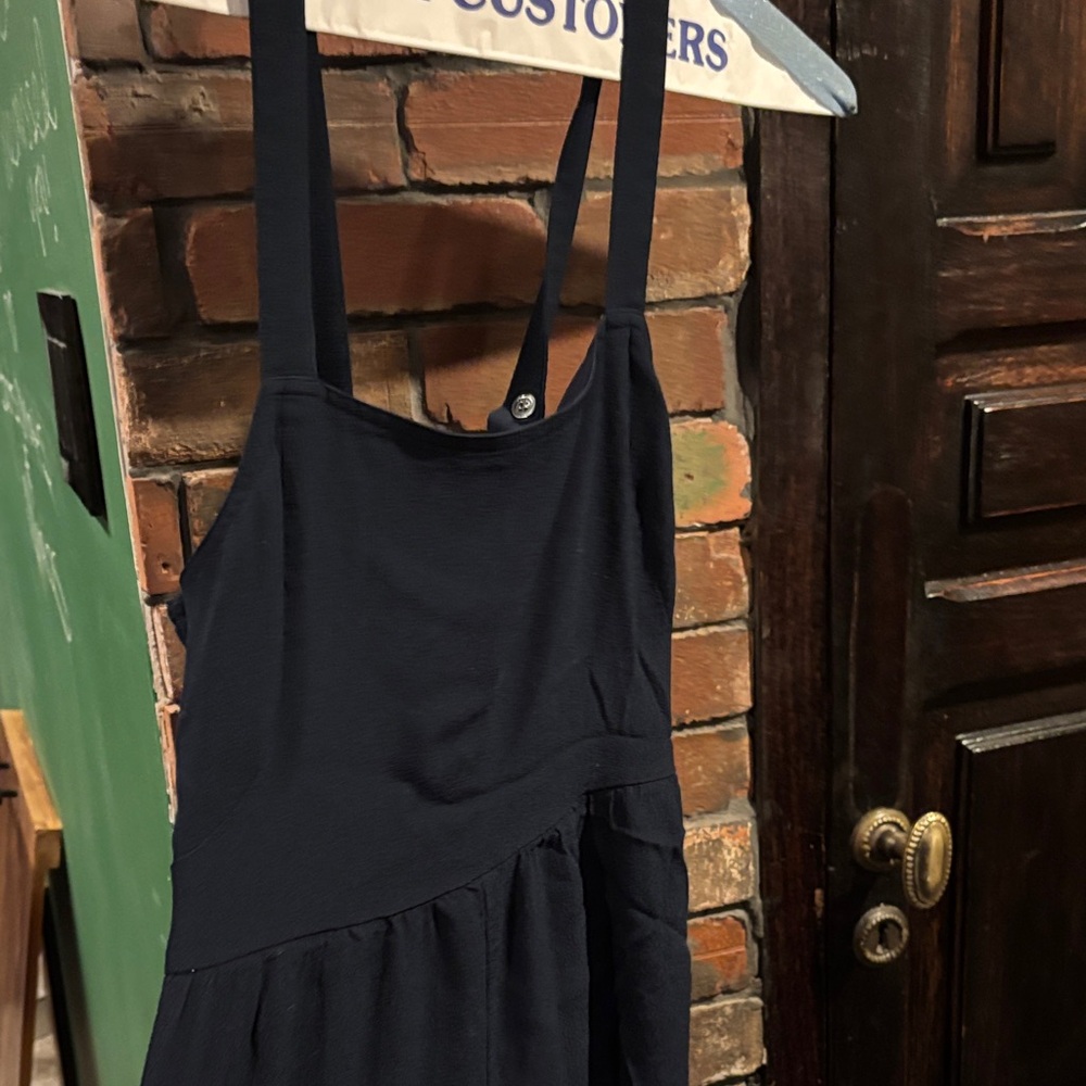 Madewell Navy Blue Sleeveless jumper romper